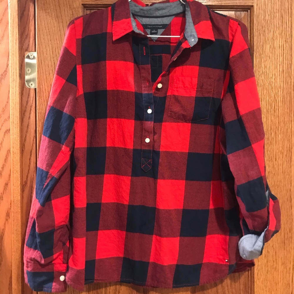 Tommy Hilfiger buffalo plaid top